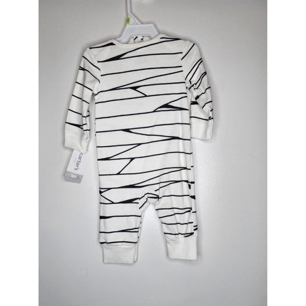CARTER’s MUMMY TODDLER HALLOWEEN ONE PIECE OUTFIT WITH HAT 3 or 6 Months New - Picture 8 of 8